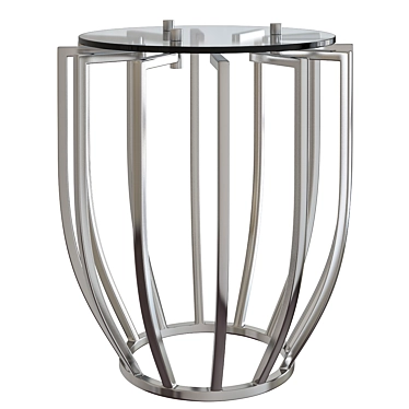 Elegant Ivette Side Table: Perfect Accent 3D model image 1 