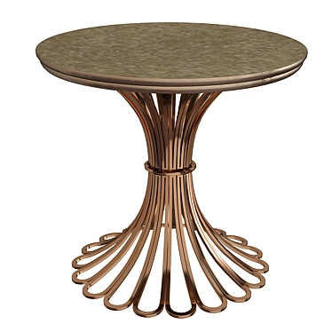 Vintage Elegance: Alber Antiqued Side Table 3D model image 1 