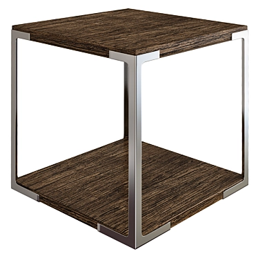 Truman Oak Side Table 3D model image 1 