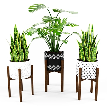 Title: Botanic Greenery Assortment 3D model image 1 