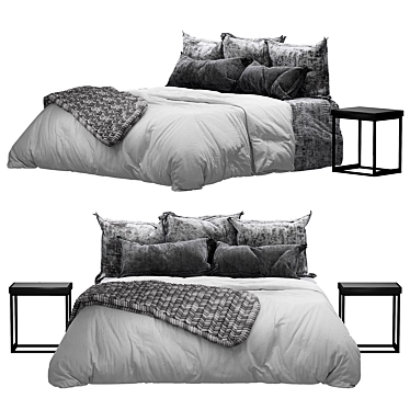 Luxury Comfort Bedding Set 3D model image 1 