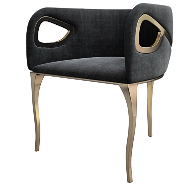 Elegant Chandra Chair - Exquisite Comfort 3D model image 1 