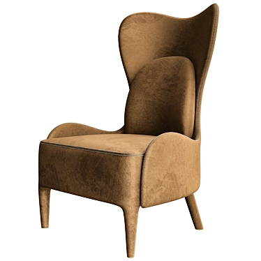 Elegant Lolita Armchair - Timeless Luxury 3D model image 1 