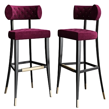 Zulu Bar Chair: Elegant and Functional 3D model image 1 