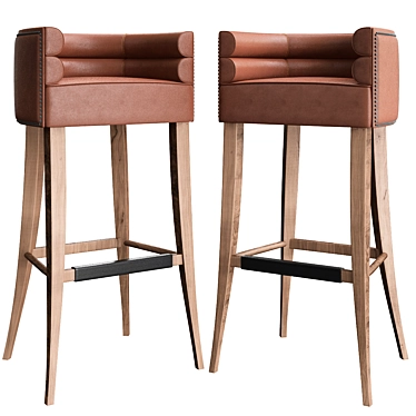 Maa Bar Chair: The Ultimate Blend of Style and Comfort! 3D model image 1 