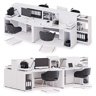 LAS LOGIC Office Workspace 3D model image 1 