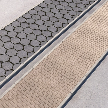 Versatile Sidewalk & Road Set 3D model image 1 