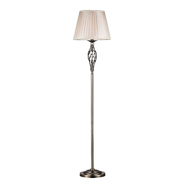 Title: Grace Floor Lamp - Elegant Brass Design 3D model image 1 