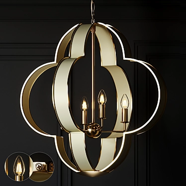 Elegant Gigi Pendant Light 3D model image 1 