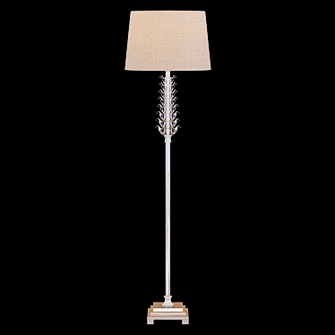 Title: Elegant Floral Floor Lamp 3D model image 1 