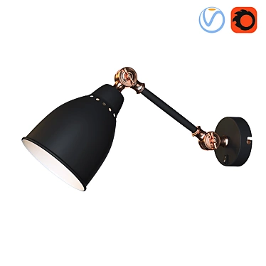 Braccio Art Lamp Wall Sconce 3D model image 1 