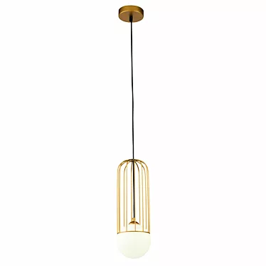 Golden Glass Pendant Telford 3D model image 1 