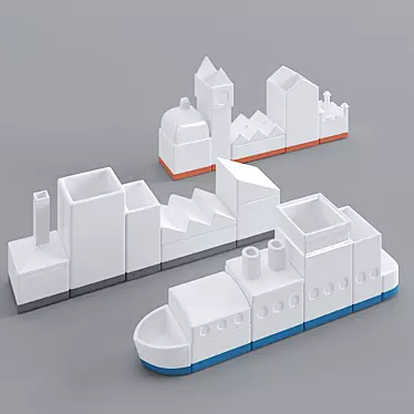 Seletti Desk Structure - Organize in Style 3D model image 1 
