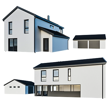  Modern House 3D Model 3D model image 1 