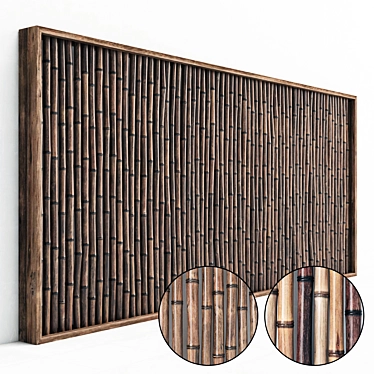 Bamboo 3D Decor Frame 3D model image 1 