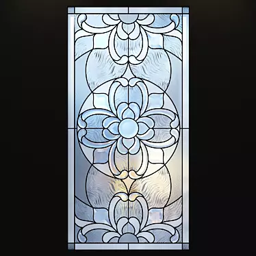 Radiant Splendor Stained Glass Window 3D model image 1 