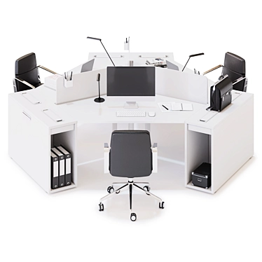 LAS LOGIC Office Workspace Solution 3D model image 1 