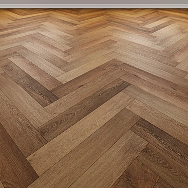 Venetian Oak Parquet Flooring 3D model image 1 