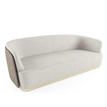 Modern 3-Seater Sofa - 240cm Wide 3D model image 1 