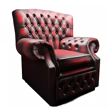 Classic Comfort: Chesterfield Monks Wing Chair 3D model image 1 