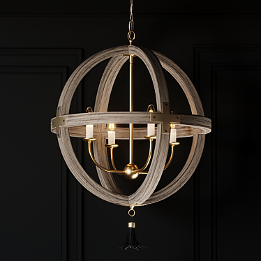 Title: Elegant Clarissa Orb Chandelier 3D model image 1 