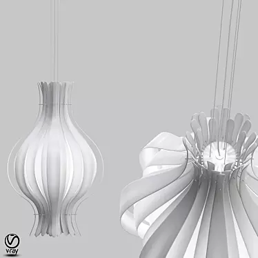 Onion Large Pendant: Modern Lighting Fixture 3D model image 1 