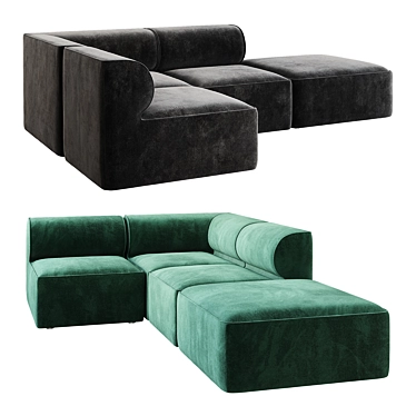 Eave Modular Sofa: Stylish and Versatile Seating 3D model image 1 