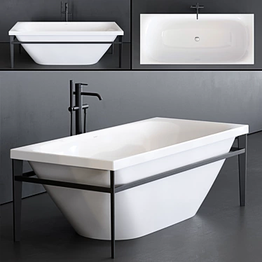 Luxurious XViu Freestanding Bathtub 3D model image 1 