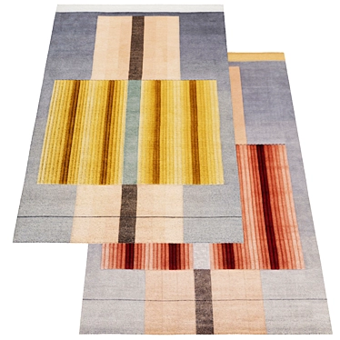 Handcrafted Bliss Collection Rugs 3D model image 1 