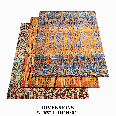 Lost Weave Collection: Rugs 640 3D model image 1 
