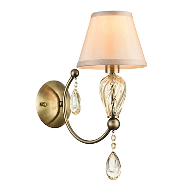 Maytoni Murano Sconce: Bronze & Beige 3D model image 1 