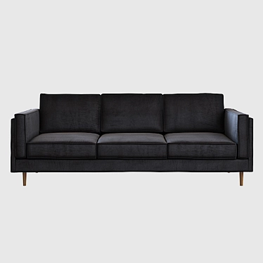 Luxurious Gus Modern Adelaide Velvet Sofa 3D model image 1 