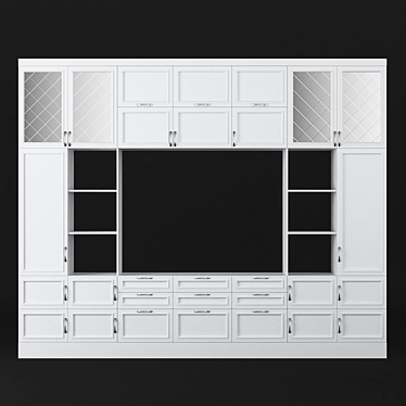 Spacious V-Ray/Corona Cabinet: 3320x2700x400 Dimensions 3D model image 1 