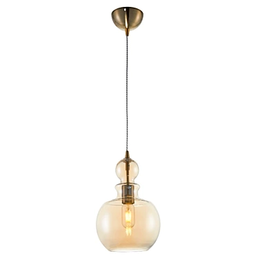 Modern Bronze Pendant Lamp 3D model image 1 