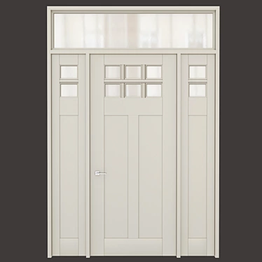 Elegant Classic Interior Doors 3D model image 1 