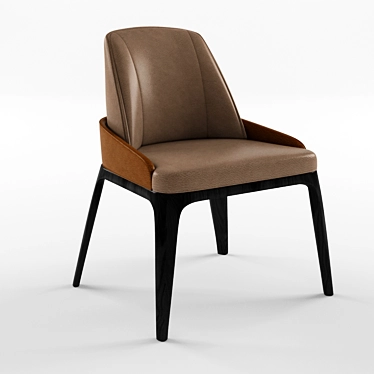Luxurious Bentley Home Malvern Chair 3D model image 1 