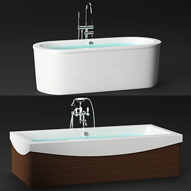 Luxury Bath Set by Villeroy & Boch 3D model image 1 