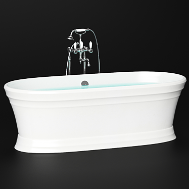 Elegant Victoria&Albert Quarrycast Bath 3D model image 1 