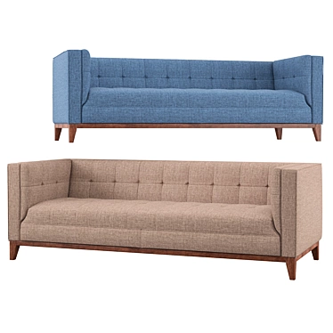 Luxury Comfort: Malin Sofa 3D model image 1 