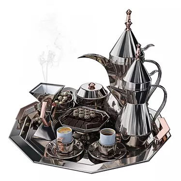 Title (English):  Modern Coffee Set

Title (Russian):  Современный кофейный набор 3D model image 1 