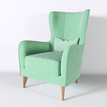 Modern Greta Chair: Stylish Comfort 3D model image 1 