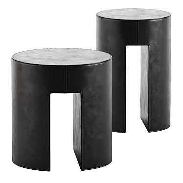 Elegant Meridiani Gong Side Table 3D model image 1 