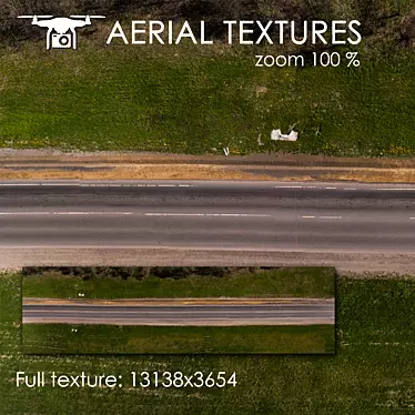 Aerial Road Texture 3D model image 1 