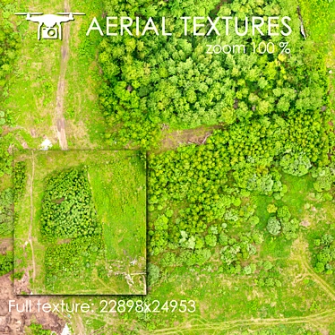Aerial Field Texture 3D model image 1 