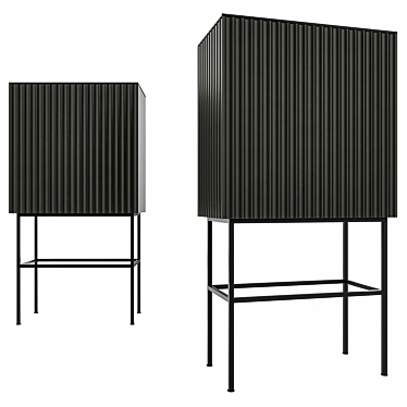 Elegant Lines Sideboard: Minimalistic Grace for your Space 3D model image 1 