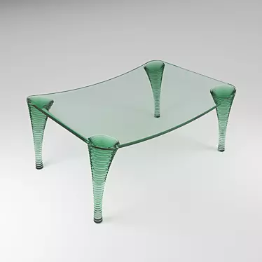 Modern Glass Table - Sleek Design 3D model image 1 