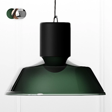 Title: Industrial Elegance: Factory Pendant Lamp 3D model image 1 