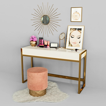 Modern Style Dressing Table 3D model image 1 
