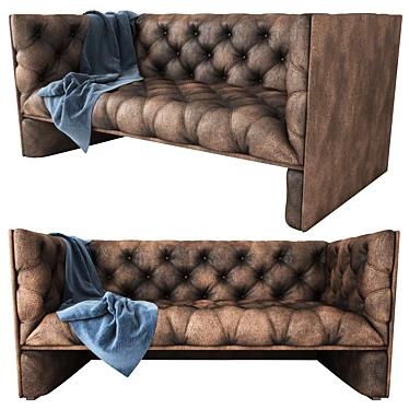 Elegant Edwards Sofa: Stylish, UV Mapped Design 3D model image 1 