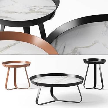 Futuristic Bonaldo Frinfri Tables 3D model image 1 